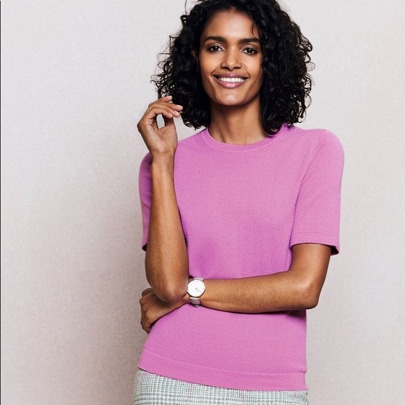 PURE cashmere size 8-10 tee shirt sweater - Picture 1 of 7